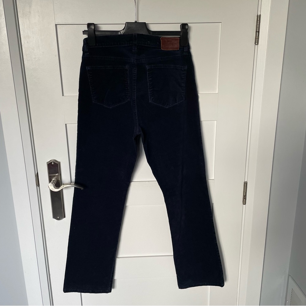 Women's Navy Blue Corduroy Jeans by Ralph Lauren - Picture 4 of 8